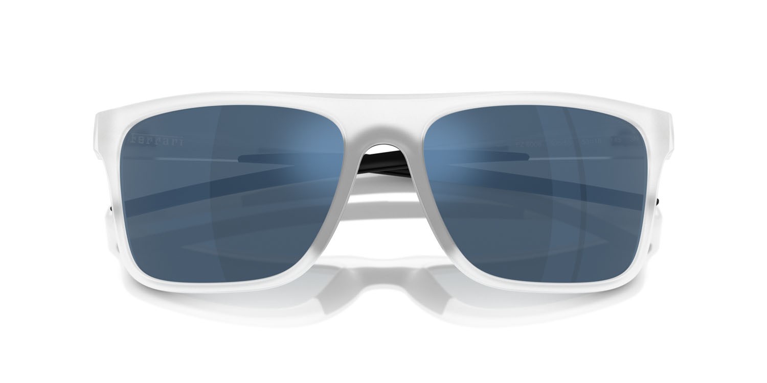 Occhiali da sole Ferrari Scuderia FZ 6006 (505/55) colore grigio trasparente forma quadrato lenti blu a specchio