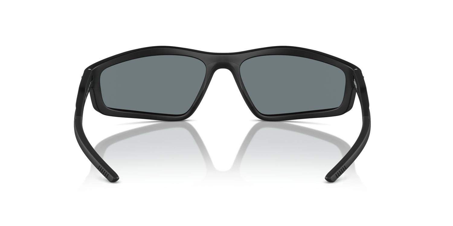 Occhiali da sole Ferrari Scuderia FZ 6007U (504/6G) colore nero opaco forma irregolare lenti grigio nero specchiato