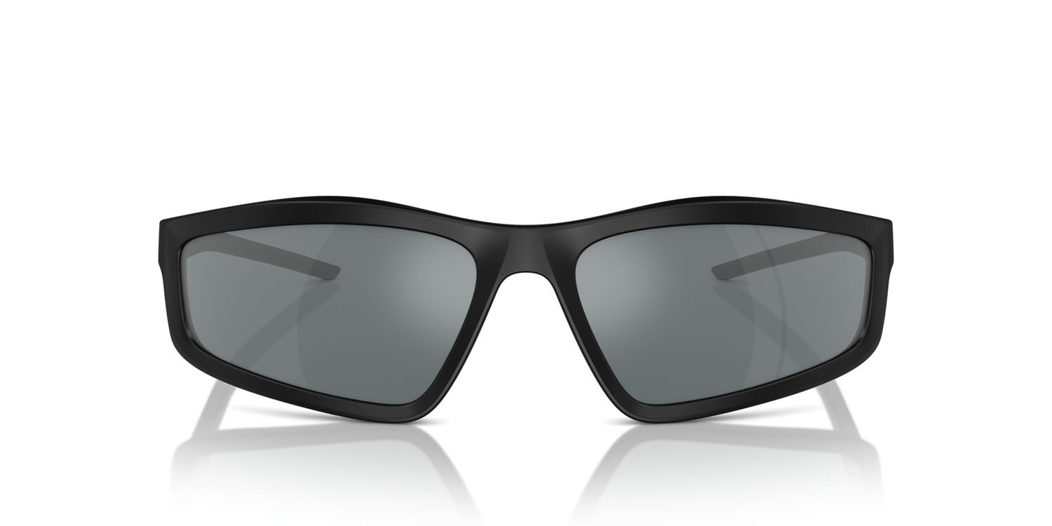 Occhiali da sole Ferrari Scuderia FZ 6007U (504/6G) colore nero opaco forma irregolare lenti grigio nero specchiato