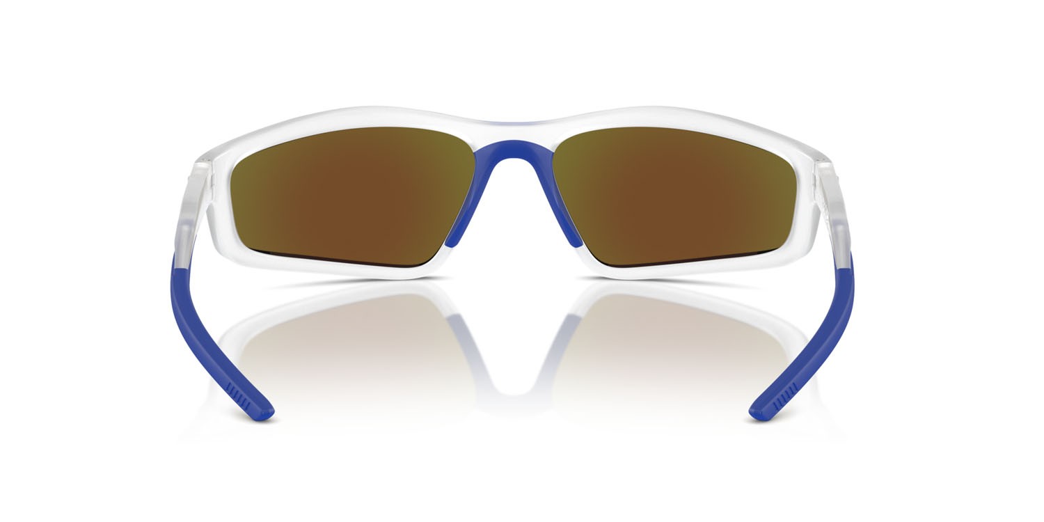 Occhiali da sole Ferrari Scuderia FZ 6007U (505/25) colore grigio trasparente forma irregolare lenti blu a specchio