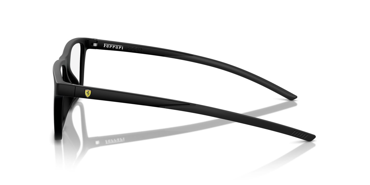 Occhiali da vista Ferrari Scuderia FZ 8001U (504) colore nero opaco forma quadrato lenti lente demo