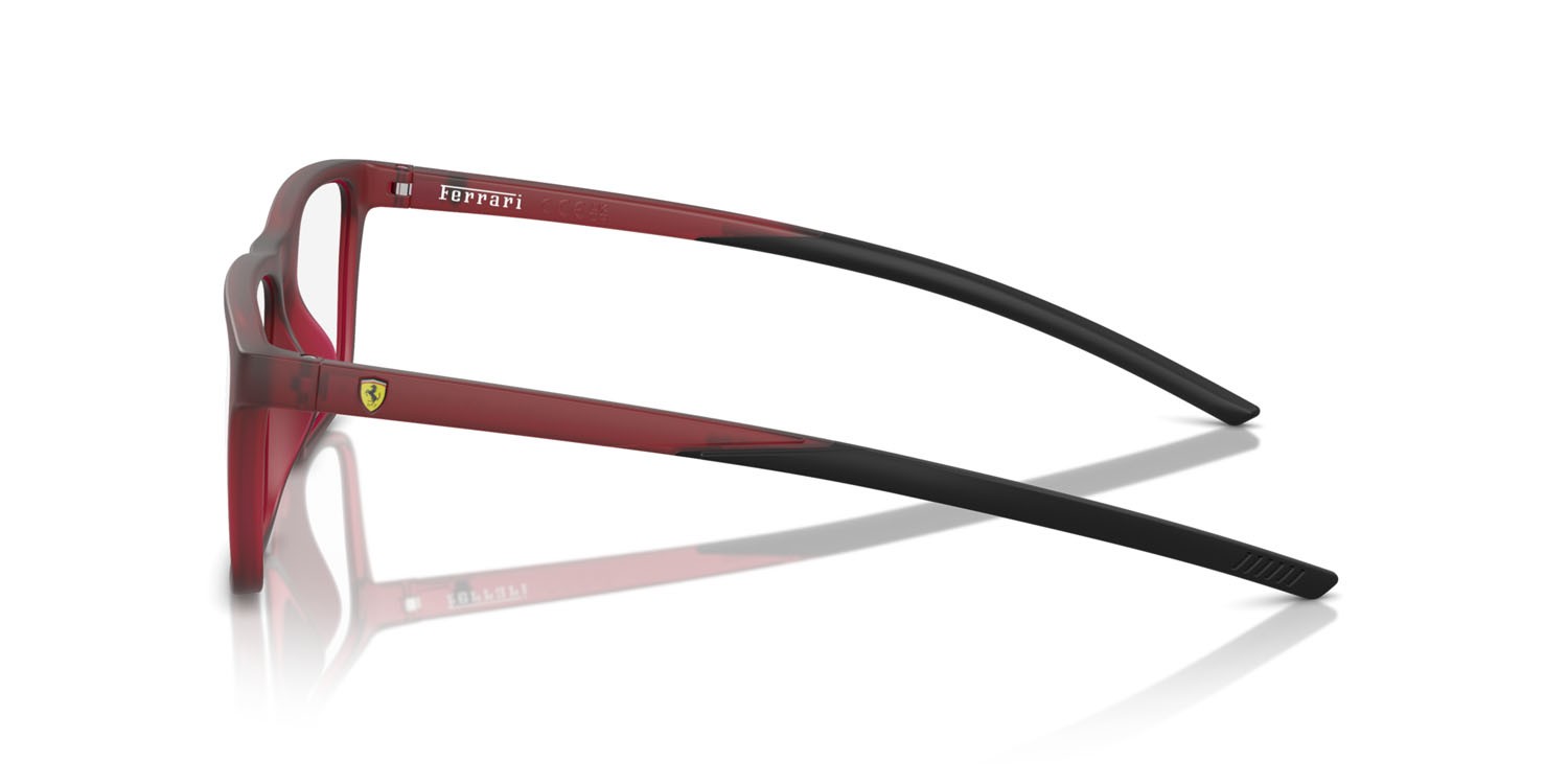 Occhiali da vista Ferrari Scuderia FZ 8001U (508) colore rosso opaco opalino forma quadrato lenti lente demo