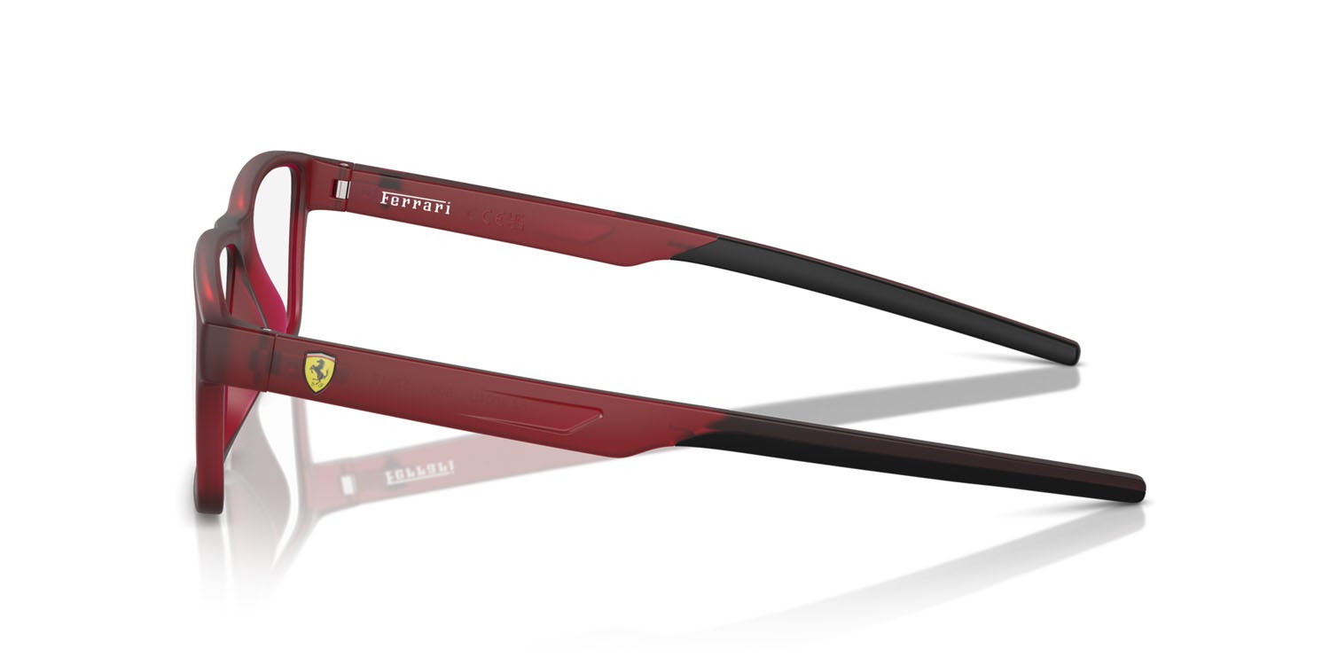 Occhiali da vista Ferrari Scuderia FZ 8004U (508) colore rosso opaco opalino forma rettangolare lenti lente demo
