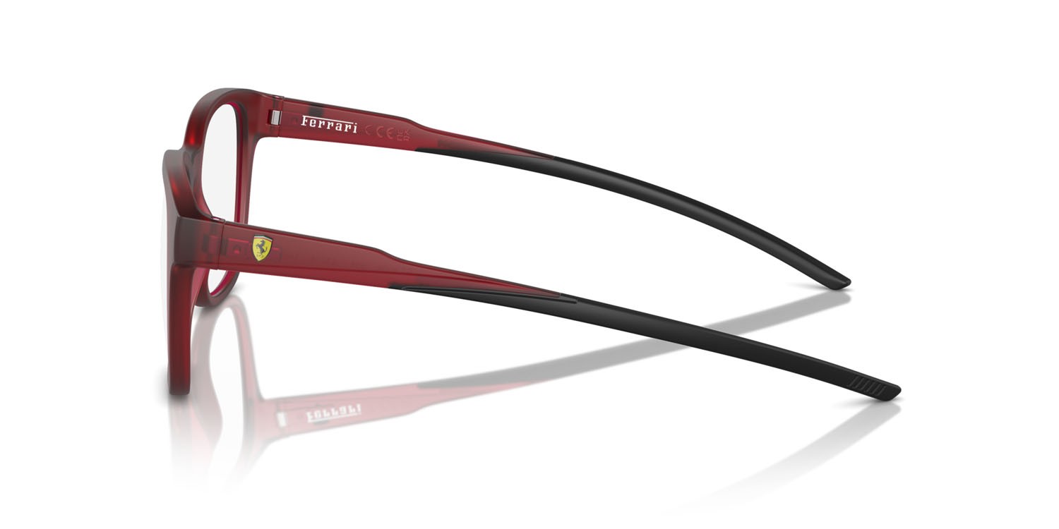 Occhiali da vista Ferrari Scuderia FZ 8006 (508) colore rosso opaco opalino forma quadrato lenti lente demo
