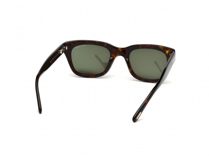 Sonnenbrillen Tom Ford Snowdon FT0237 (52N) farbe avana scura form geometrisch gläser verde