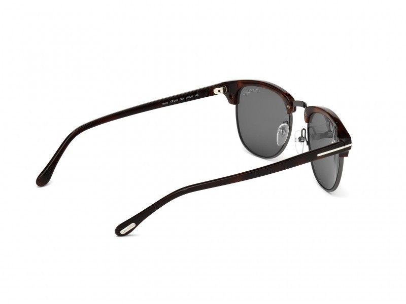 Sunglasses Tom Ford Henry  FT0248 (52A) color avana scura  shape geometric lenses fumo