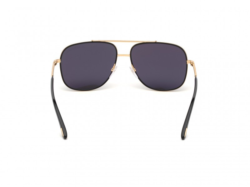 Sonnenbrillen Tom Ford Benton FT0693 (30A) farbe oro endura lucido  form geometrisch gläser fumo 