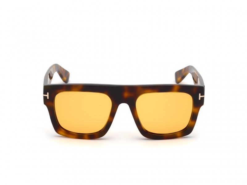 Sunglasses Tom Ford Fausto FT0711 (56E) color avana/altro shape geometric lenses marrone 