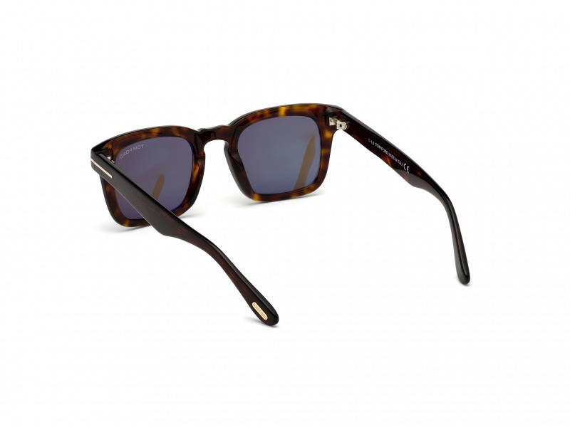 Sunglasses Tom Ford FT0751 (52N) color avana scura shape square lenses verde