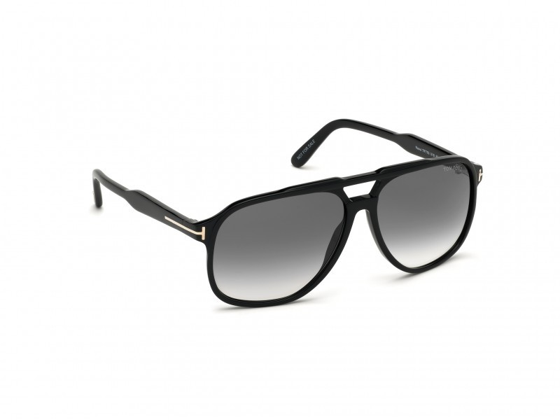 Sonnenbrillen Tom Ford FT0753 (01B) farbe nero lucido form navigator gläser fumo grad.