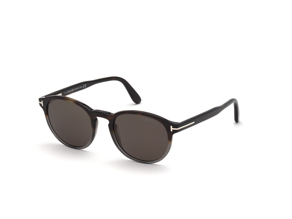 Sonnenbrillen Tom Ford Dante FT0834 (56A) farbe avana / altro form rund gläser fumo 