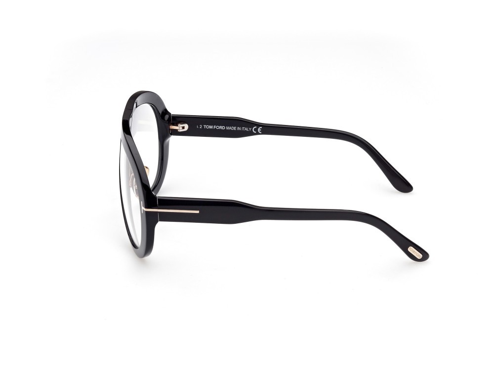 Occhiali da sole Tom Ford Troy FT0836 (001) colore nero lucido forma aviator 