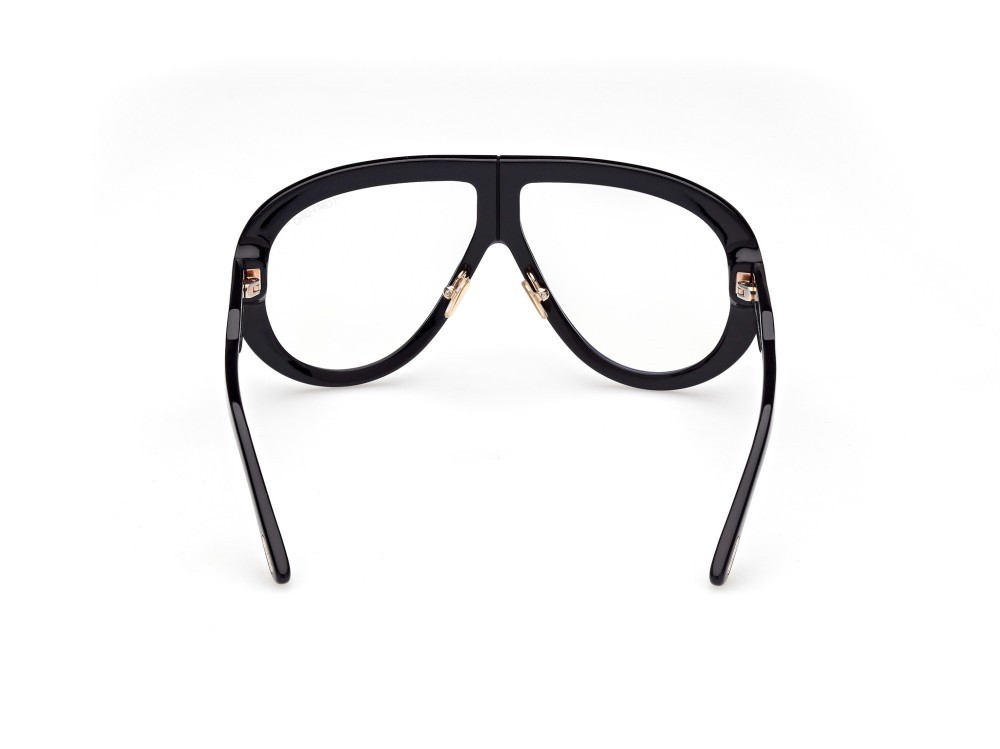 Occhiali da sole Tom Ford Troy FT0836 (001) colore nero lucido forma aviator 