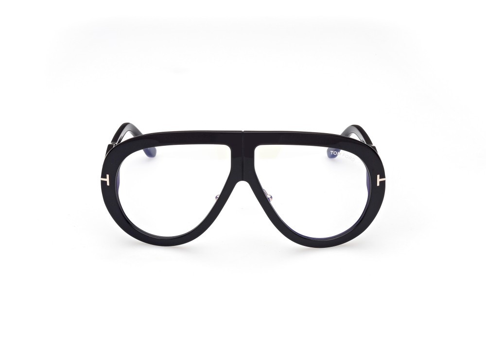 Occhiali da sole Tom Ford Troy FT0836 (001) colore nero lucido forma aviator 