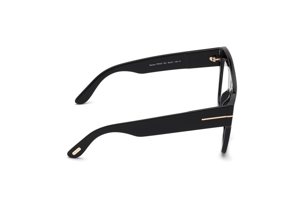Sunglasses Tom Ford Renee FT0847 (001) color nero lucido  shape square 