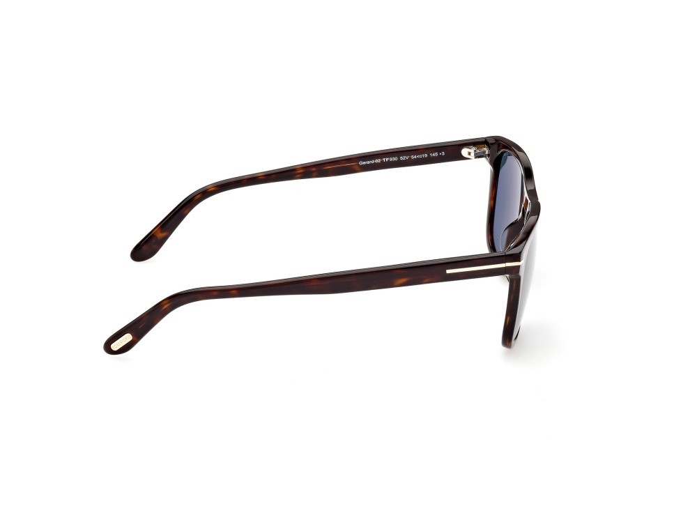 Sonnenbrillen Tom Ford Gerard-02 FT0930 (52V) farbe avana scura form quadratisch gläser blue