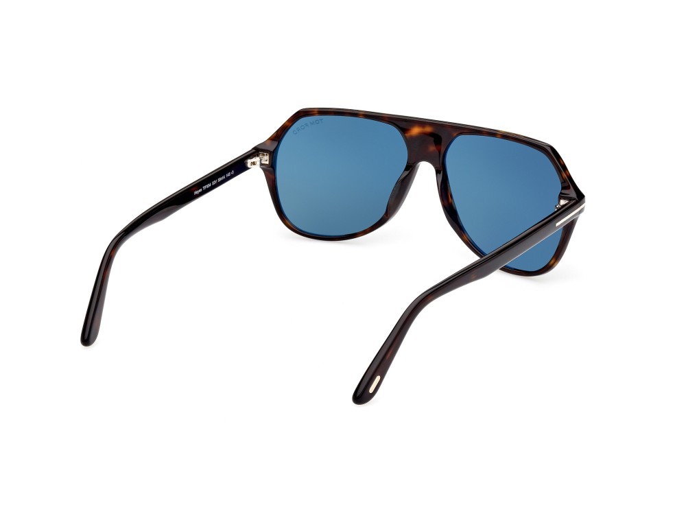 Sonnenbrillen Tom Ford Hayes FT0934 (52V) farbe avana scura form navigator gläser blu 