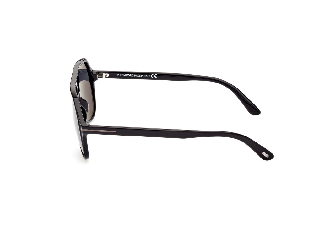Sonnenbrillen Tom Ford Hayes FT0934-N (01A) farbe nero lucido form navigator gläser fumo 