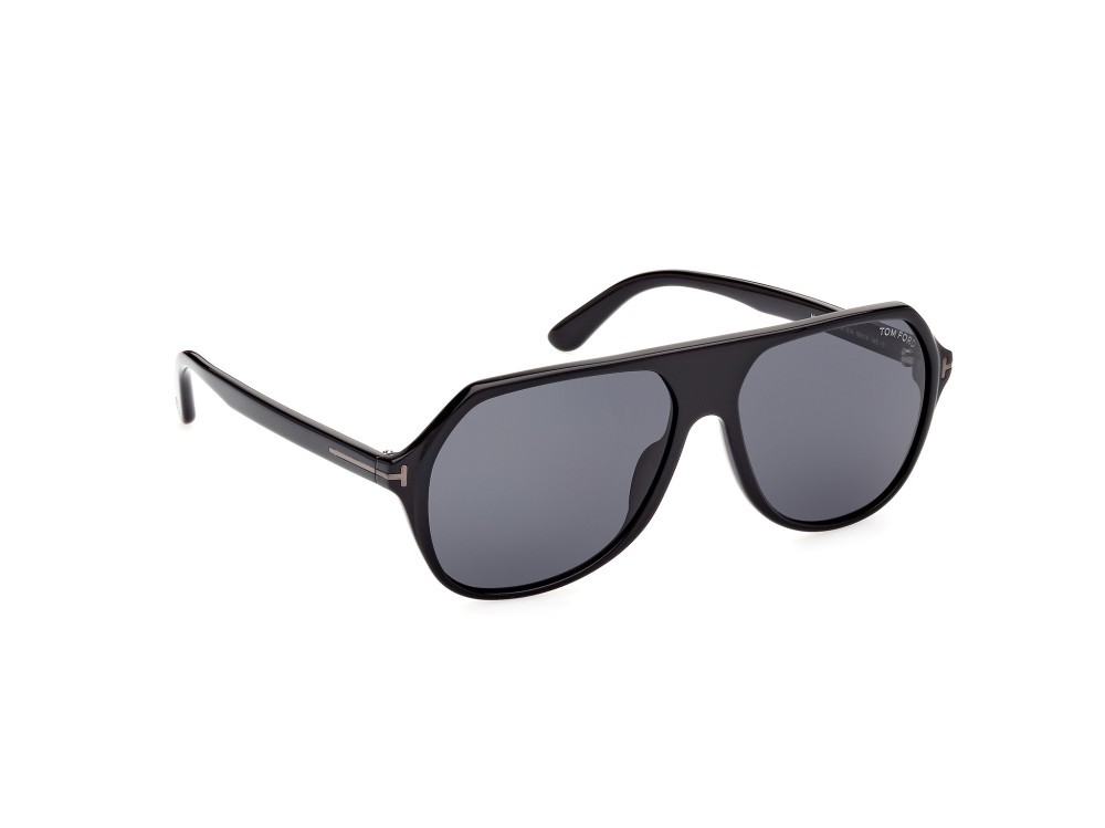 Sonnenbrillen Tom Ford Hayes FT0934-N (01A) farbe nero lucido form navigator gläser fumo 