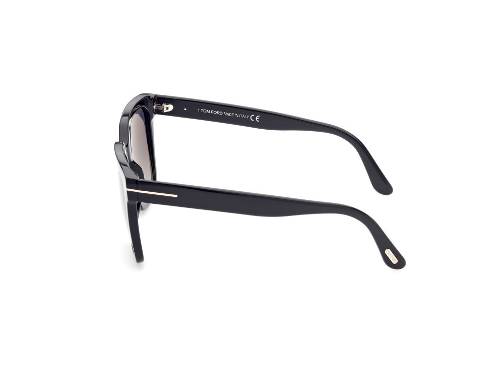Sonnenbrillen Tom Ford Selby FT0952 (01D) farbe nero lucido form quadratisch gläser fumo polar.