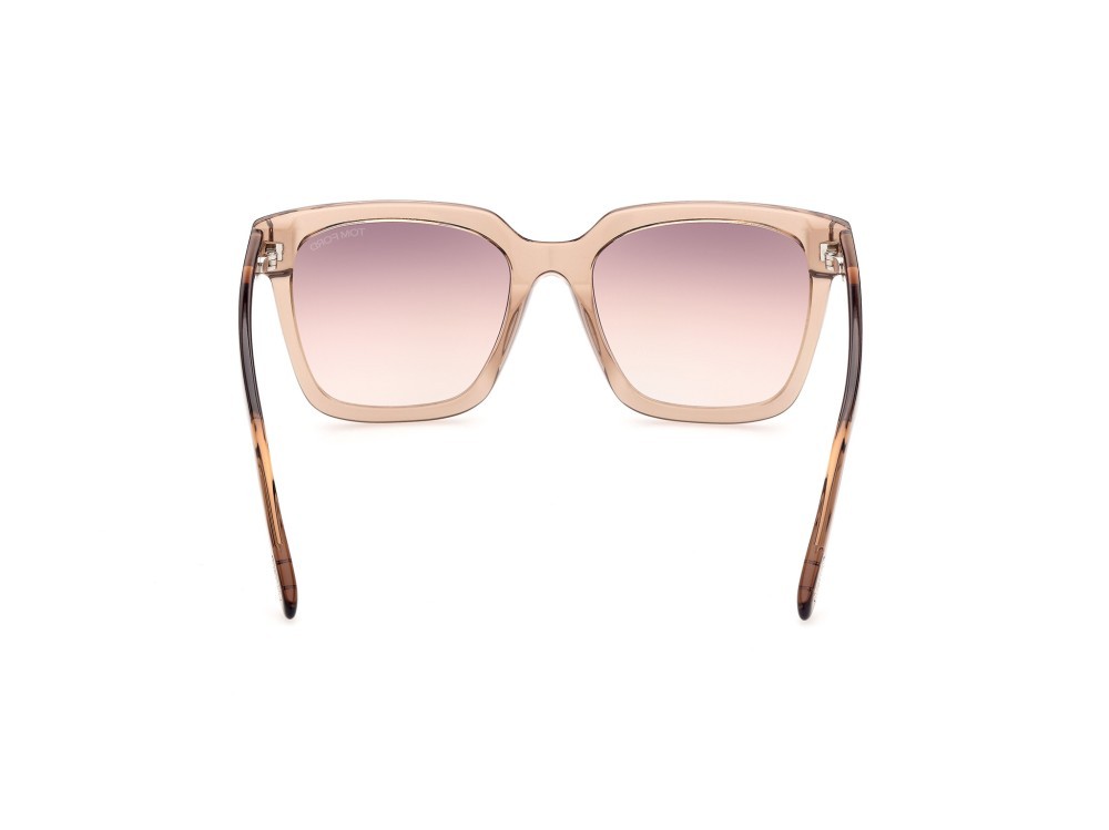 Sonnenbrillen Tom Ford Selby FT0952 (45G) farbe marrone chiaro lucido form quadratisch gläser marrone specchiato
