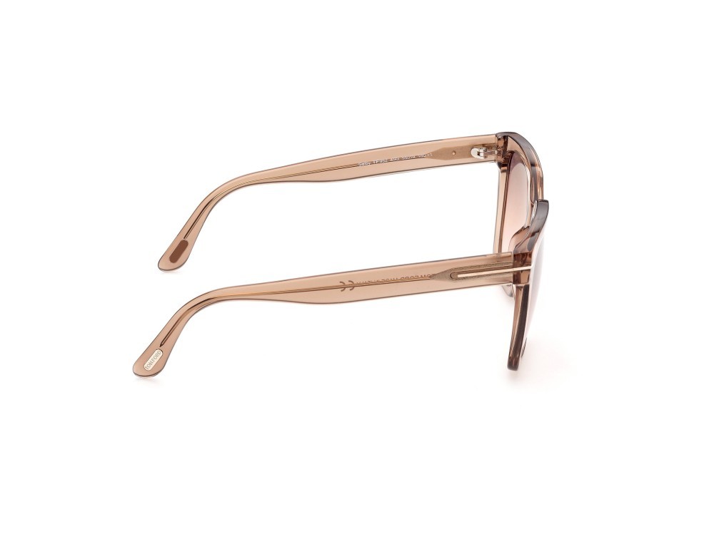 Sonnenbrillen Tom Ford Selby FT0952 (45G) farbe marrone chiaro lucido form quadratisch gläser marrone specchiato