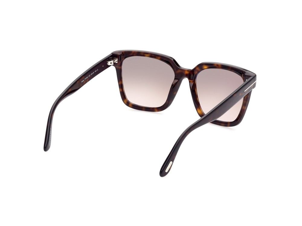 Sonnenbrillen Tom Ford Selby FT0952 (52F) farbe avana scura form quadratisch gläser marrone grad.