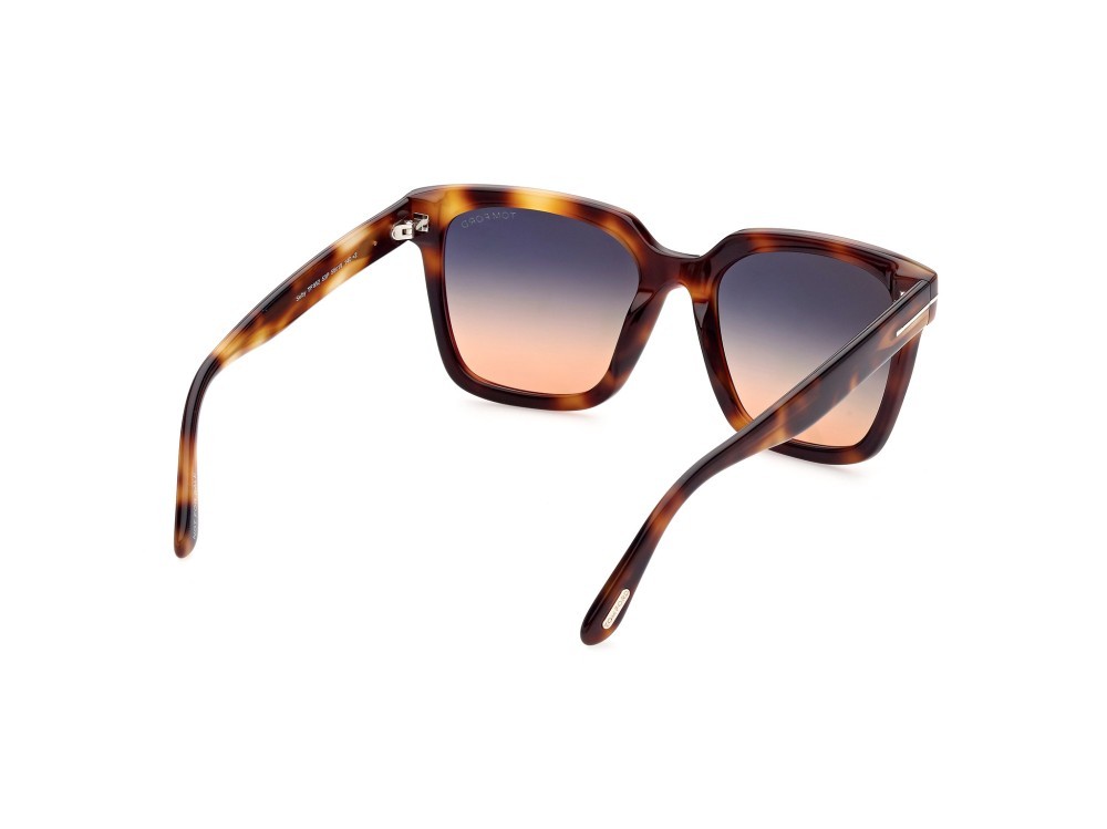 Sonnenbrillen Tom Ford Selby FT0952 (53P) farbe avana bionda form quadratisch gläser verde grad.