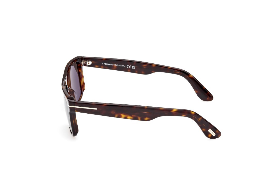 Sunglasses Tom Ford Philippe-02 FT0999 (52A) color avana scura shape rectangle lenses fumo