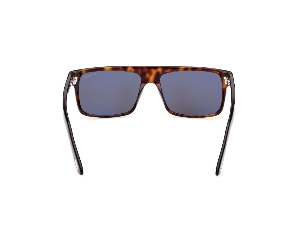 Sunglasses Tom Ford Philippe-02 FT0999 (52A) color avana scura shape rectangle lenses fumo