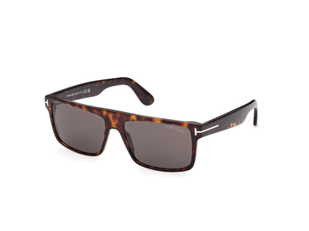 Sunglasses Tom Ford Philippe-02 FT0999 (52A) color avana scura shape rectangle lenses fumo