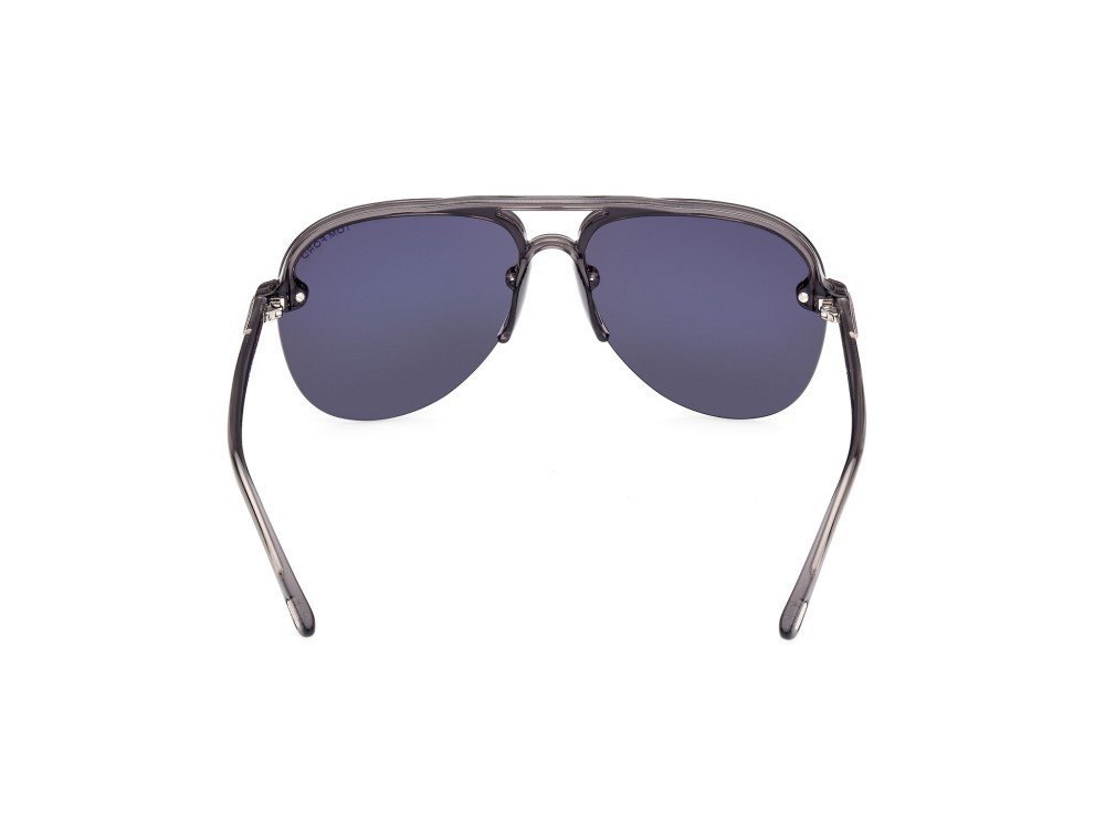Sonnenbrillen Tom Ford Terry-02 FT1004 (20A) farbe grigio / altro form aviator gläser fumo