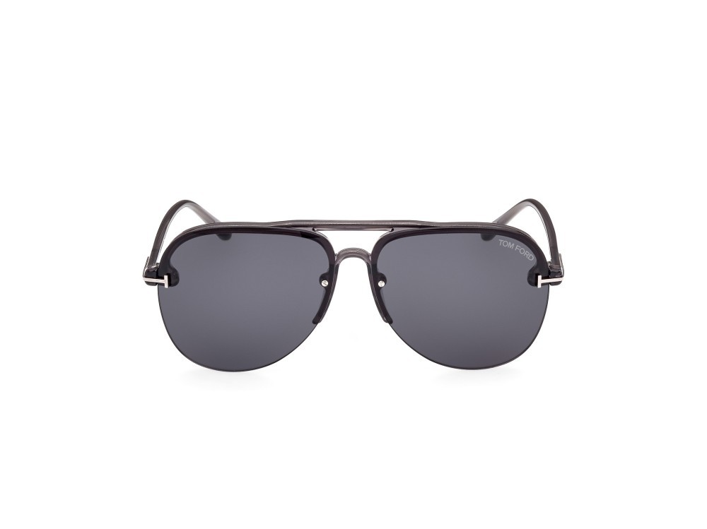 Sonnenbrillen Tom Ford Terry-02 FT1004 (20A) farbe grigio / altro form aviator gläser fumo