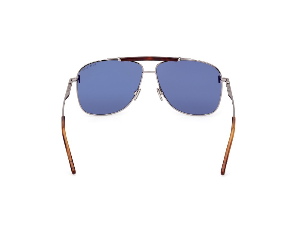 Sonnenbrillen Tom Ford Jaden FT1017 (14V) farbe rutenio chiaro lucido form navigator gläser blu