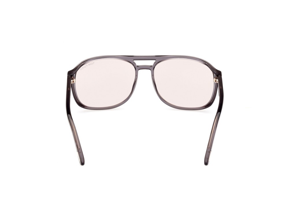 Sunglasses Tom Ford Rosco FT1022 (20E) color grigio / altro shape navigator lenses marrone