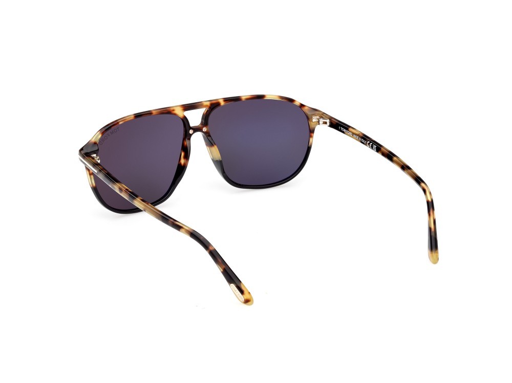Sonnenbrillen Tom Ford Bruce FT1026 (05A) farbe nero / altro form navigator gläser fumo