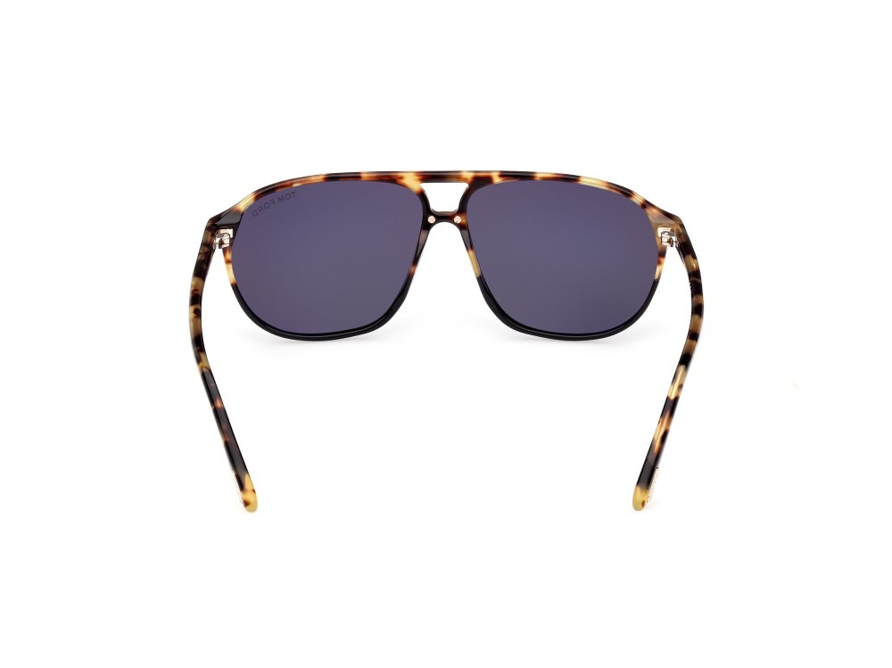 Sonnenbrillen Tom Ford Bruce FT1026 (05A) farbe nero / altro form navigator gläser fumo