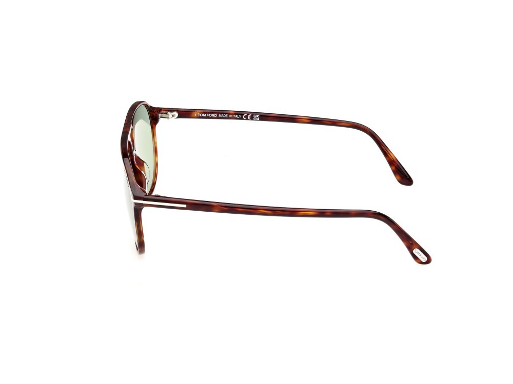 Sonnenbrillen Tom Ford Bruce FT1026 (54N) farbe avana rossa form navigator gläser verde