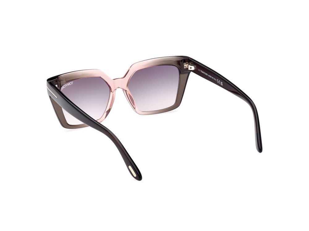 Sonnenbrillen Tom Ford Winona FT1030 (20G) farbe grigio / altro form cat-eye gläser fumo grad.