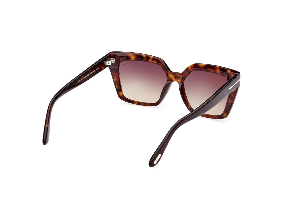 Sonnenbrillen Tom Ford Winona FT1030 (52F) farbe avana scura form cat-eye gläser marrone grad.