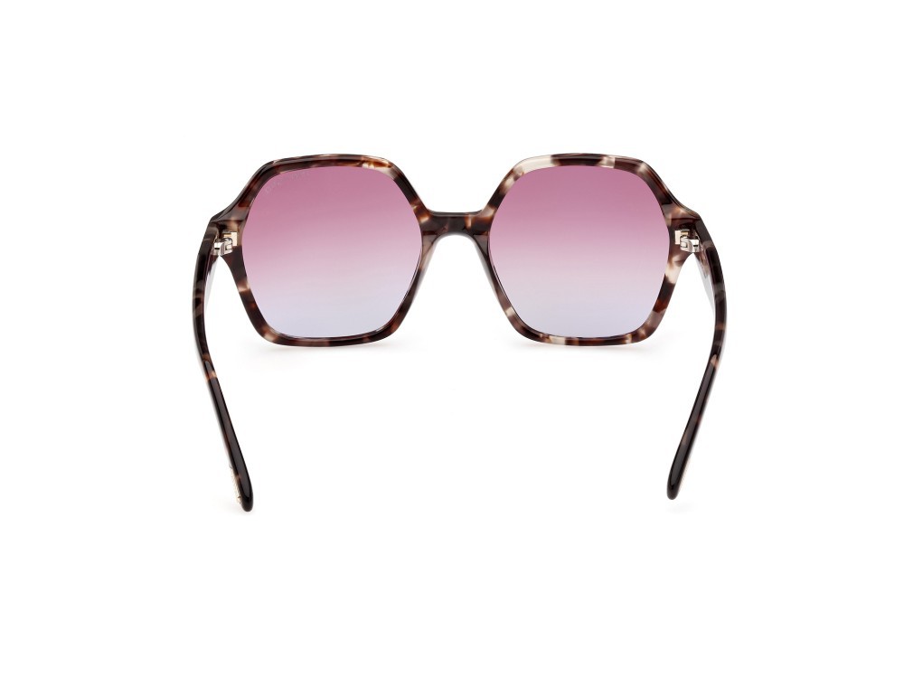 Sonnenbrillen Tom Ford Romy FT1032 (55Z) farbe avana colorata form geometrisch gläser specchiato