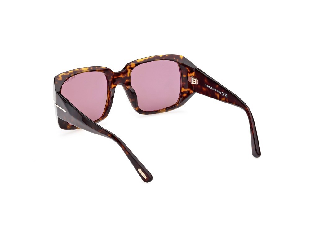 Sunglasses Tom Ford Ryder-02 FT1035 (52Y) color avana scura shape square lenses viola
