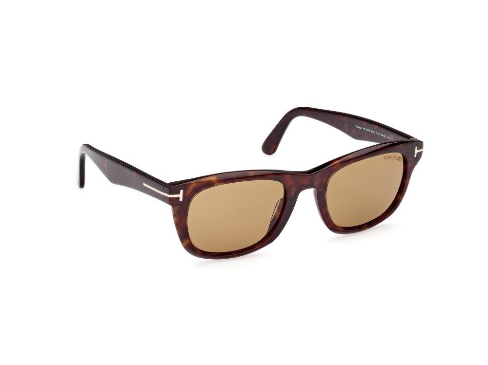 Sonnenbrillen Tom Ford Kendel FT1076 (52E) farbe avana scura form quadratisch gläser cristallo eclusivo tom ford - marrone