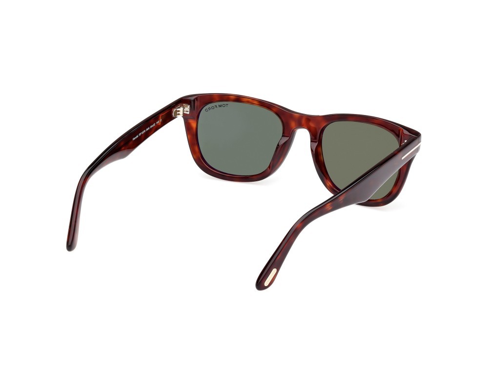 Sonnenbrillen Tom Ford Kendel FT1076 (54N) farbe avana rossa form quadratisch gläser verde