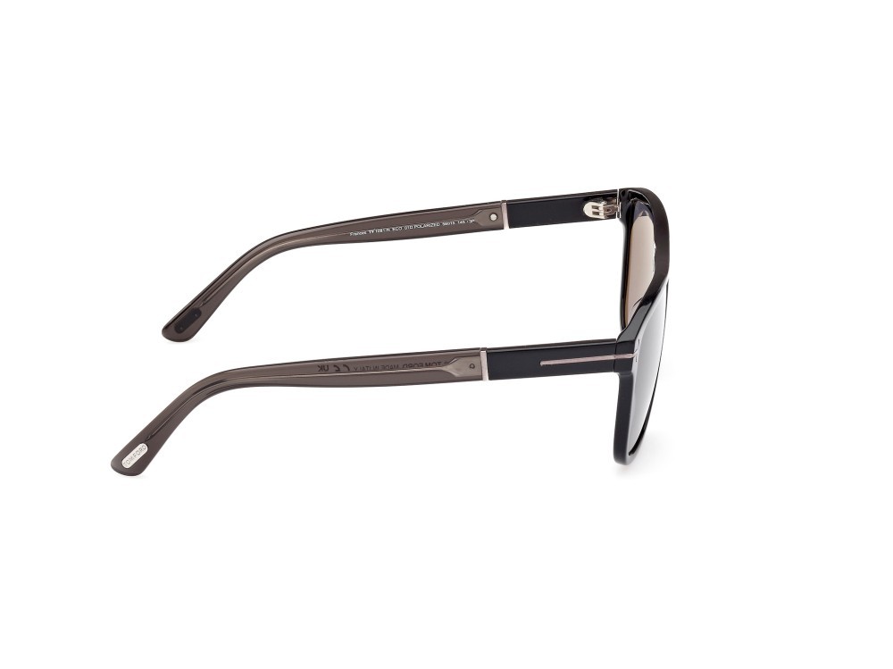 Sonnenbrillen Tom Ford Frances FT1081-N (01D) farbe nero lucido form quadratisch gläser fumo polar.