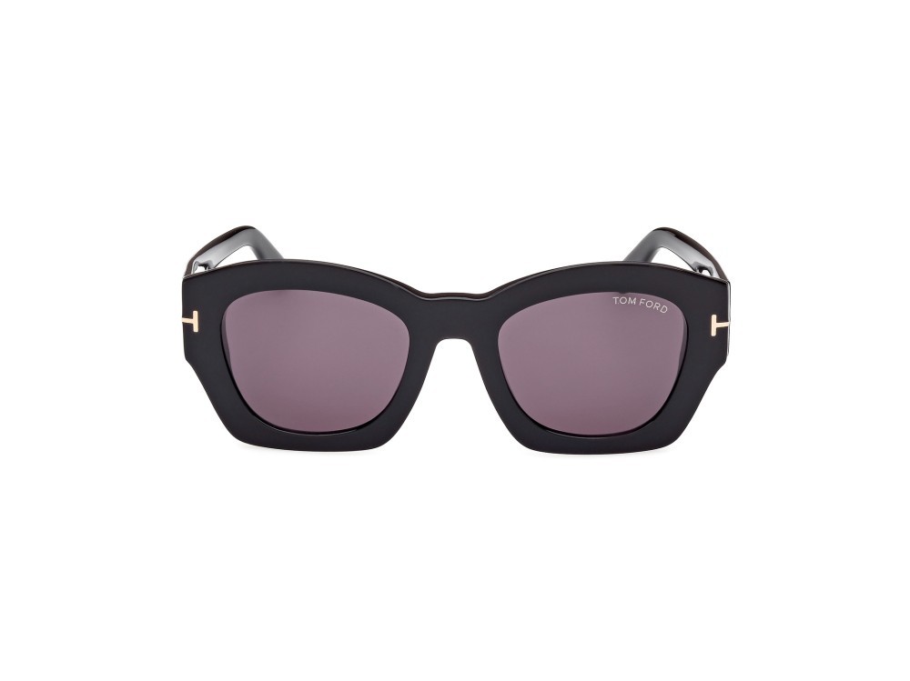 Sonnenbrillen Tom Ford Guilliana FT1083 (01A) farbe nero lucido form geometrisch gläser fumo