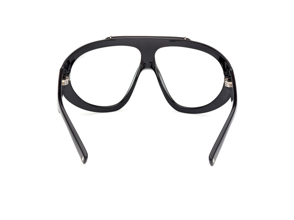 Sonnenbrillen Tom Ford Linden FT1094 (01N) farbe nero lucido form maske gläser verde