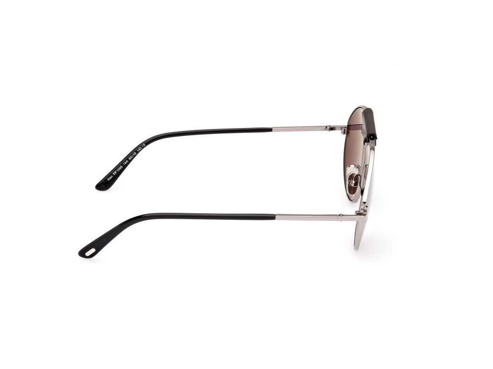 Sonnenbrillen Tom Ford Ken FT1095 (14A) farbe rutenio chiaro lucido form aviator gläser fumo