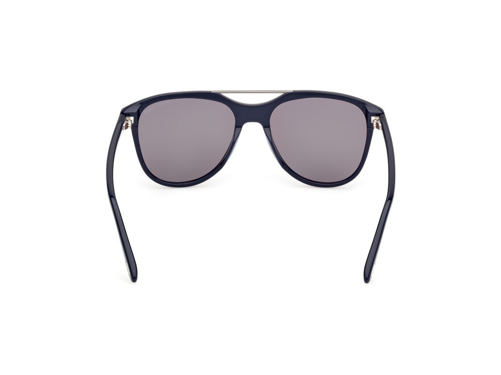 Sonnenbrillen Tom Ford Damian-02 FT1098 (90C) farbe blu lucido form aviator gläser fumo specchiato