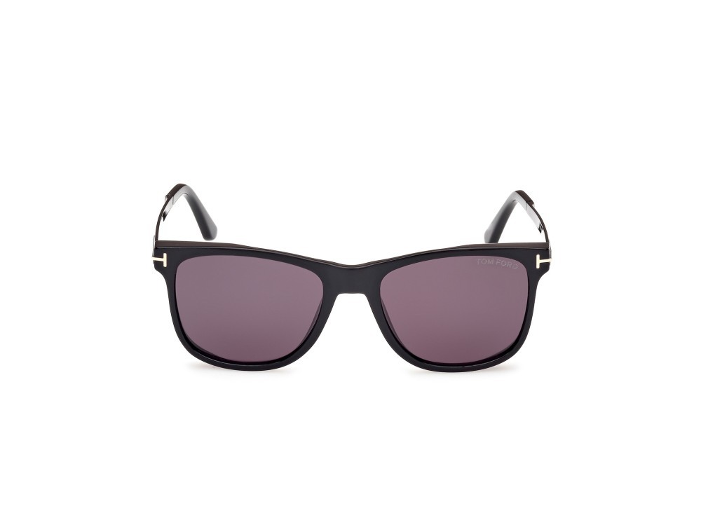 Sonnenbrillen Tom Ford Sinatra FT1104 (01A) farbe nero lucido form quadratisch gläser fumo